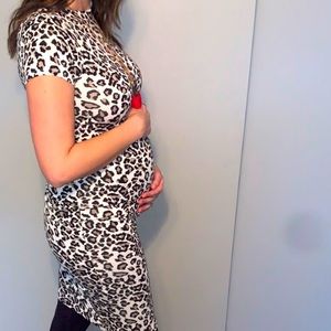 ASOS Maternity Leopard Midi Dress